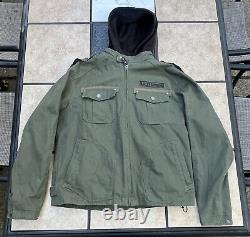 Veste de moto Harley Davidson pour hommes / 3 en 1 Army / Bar & Shield / Taille Large