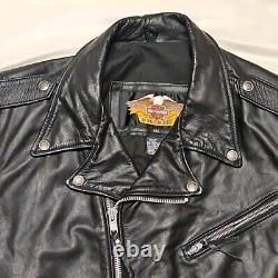 Veste de moto pour femmes Harley Davidson taille XXL avec patch brodé vintage au dos