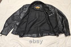 Veste de moto pour femmes Harley Davidson taille XXL avec patch brodé vintage au dos