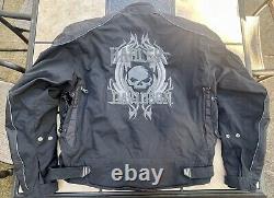 Veste de moto rembourrée/imperméable/tête de mort/Bar & Shield Harley Davidson pour homme taille 2XL