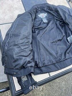 Veste de moto rembourrée/imperméable/tête de mort/Bar & Shield Harley Davidson pour homme taille 2XL