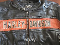 Veste en cuir Harley Davidson Bar And Shield pour homme taille XL