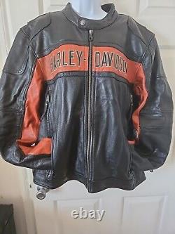 Veste en cuir Harley Davidson Bar And Shield pour homme taille XL