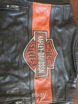 Veste en cuir Harley Davidson Bar And Shield pour homme taille XL