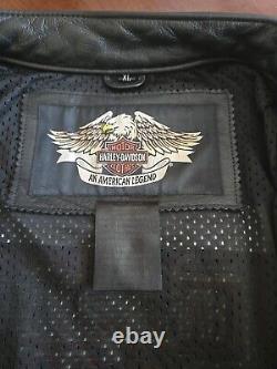 Veste en cuir Harley Davidson Bar And Shield pour homme taille XL