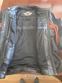 Veste en cuir Harley Davidson Bar And Shield pour homme taille XL