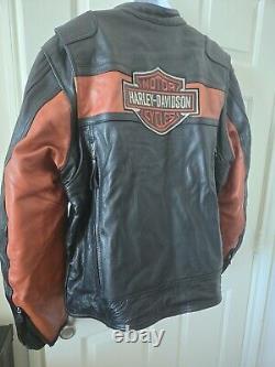 Veste en cuir Harley Davidson Bar And Shield pour homme taille XL