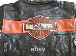 Veste en cuir Harley Davidson Bar And Shield pour homme taille XL