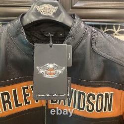 Veste en cuir Harley Davidson Classic Bar Shield 98014-10VM NEUVE avec étiquette
