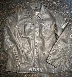 Veste en cuir Harley Davidson vintage pour femme/Bar & Shield/taille 1W (LG-XL)