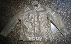 Veste en cuir Harley Davidson vintage pour femme/Bar & Shield/taille 1W (LG-XL)