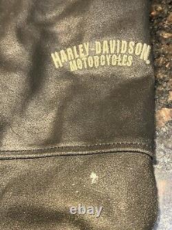 Veste en cuir Harley Davidson vintage pour femme/Bar & Shield/taille 1W (LG-XL)