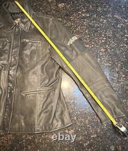 Veste en cuir Harley Davidson vintage pour femme/Bar & Shield/taille 1W (LG-XL)