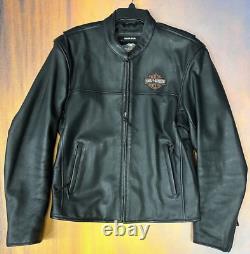 Veste en cuir de conduite Harley Davidson pour hommes Bar & Shield taille M Modèle 98112-06VM