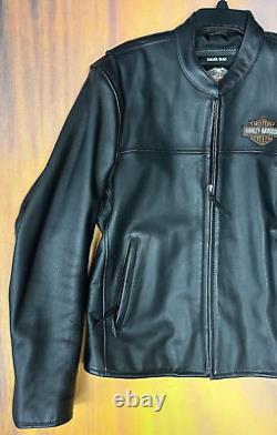 Veste en cuir de conduite Harley Davidson pour hommes Bar & Shield taille M Modèle 98112-06VM