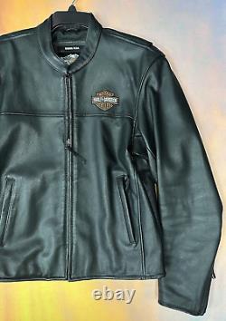 Veste en cuir de conduite Harley Davidson pour hommes Bar & Shield taille M Modèle 98112-06VM