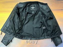 Veste en cuir de conduite Harley Davidson pour hommes Bar & Shield taille M Modèle 98112-06VM