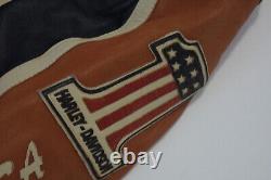 Veste en cuir de prestige pour homme Harley Davidson fabriquée aux États-Unis Bar&Shield 97000-05VM XL