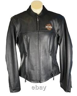 Veste en cuir lourd Harley Davidson MEDIUM STOCK Bar & Shield 98112-06VW comme neuve