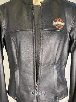 Veste en cuir lourd Harley Davidson MEDIUM STOCK Bar & Shield 98112-06VW comme neuve