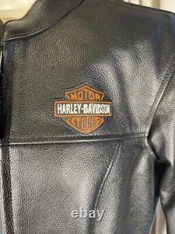 Veste en cuir lourd Harley Davidson MEDIUM STOCK Bar & Shield 98112-06VW comme neuve