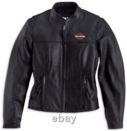 Veste en cuir lourd Harley Davidson MEDIUM STOCK Bar & Shield 98112-06VW comme neuve