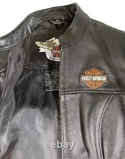 Veste en cuir lourd Harley Davidson MEDIUM STOCK Bar & Shield 98112-06VW comme neuve