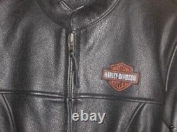 Veste en cuir lourd Harley Davidson MEDIUM STOCK Bar & Shield 98112-06VW comme neuve