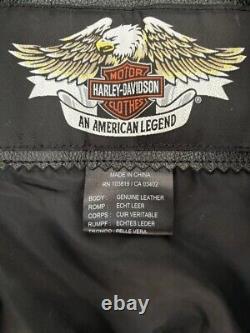 Veste en cuir lourd Harley Davidson MEDIUM STOCK Bar & Shield 98112-06VW comme neuve