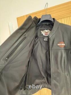 Veste en cuir lourd Harley Davidson MEDIUM STOCK Bar & Shield 98112-06VW comme neuve