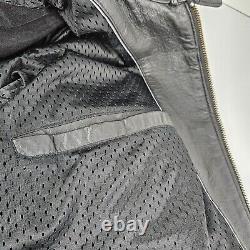 Veste en cuir noir Harley Davidson pour homme avec crâne Bar & Shield taille moyenne 97194-10VM