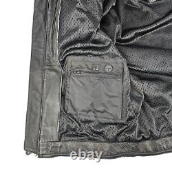 Veste en cuir noir Harley Davidson pour homme avec crâne Bar & Shield taille moyenne 97194-10VM