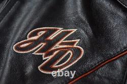 Veste en cuir noir à ailes Harley Davidson Women's Juneau Bar&Shield S 98019-12VW