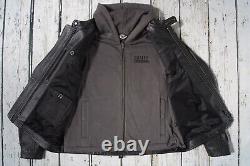 Veste en cuir noire à capuche Harley Davidson pour hommes avec Bar & Shield XL 97035-08VM