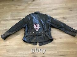 Veste en cuir pour femmes Harley Davidson Bar And Shield taille XL