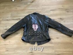 Veste en cuir pour femmes Harley Davidson Bar And Shield taille XL