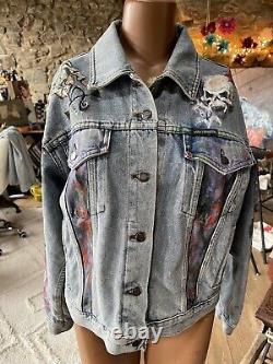 Veste en denim Bar & Shield pour femme HARLEY-DAVIDSON M Vampire Skulls