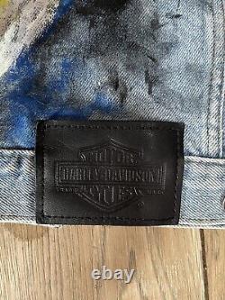 Veste en denim Bar & Shield pour femme HARLEY-DAVIDSON M Vampire Skulls