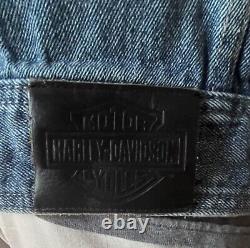 Veste en denim épais pour moto Harley Davidson avec logo Bar & Shield 99040-08VM LRG