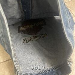 Veste en jean pour homme Harley-Davidson avec logo bar & shield brodé en taille large.