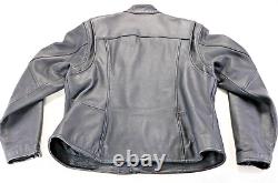 Veste femme Harley Davidson 1W XL en cuir noir avec logo classique Stock Bar Shield