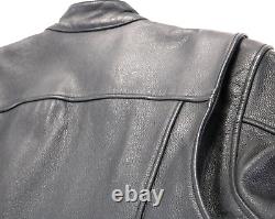 Veste femme Harley Davidson 1W XL en cuir noir avec logo classique Stock Bar Shield