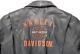 Veste Femme Harley Davidson L En Cuir Noir Avec Poches Pathway, Fermeture éclair Bar Shield Vintage