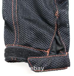 Veste homme Harley Davidson XL noire en mesh avec blason bar shield, armure de conduite, poches HDMC