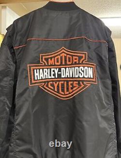 Veste noire Harley-Davidson pour homme Timeless Bar & Shield Taille 4X NWT