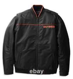 Veste noire Harley-Davidson pour homme avec logo Bar & Shield intemporel