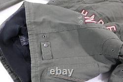 Veste pour homme Harley Davidson M verte en coton Long Way #1 doublure hoodie zip 1903