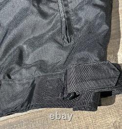 Veste pour homme Harley Davidson taille L en nylon noir avec des flammes, le logo Bar Shield, pour rouler en moto, fermeture éclair.