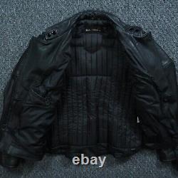 Veste vintage Harley Davidson pour femme 38 en cuir noir doublé avec logo Bar Shield Moto