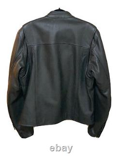Vêtements de conduite Harley Davidson pour hommes Taille L HD Bar And Shield Veste en cuir de motard